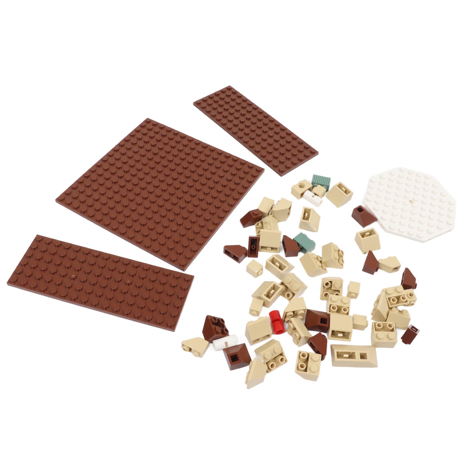 Ensemble de Blocs de Construction de Maison de Noël, 843 Pièces ABS