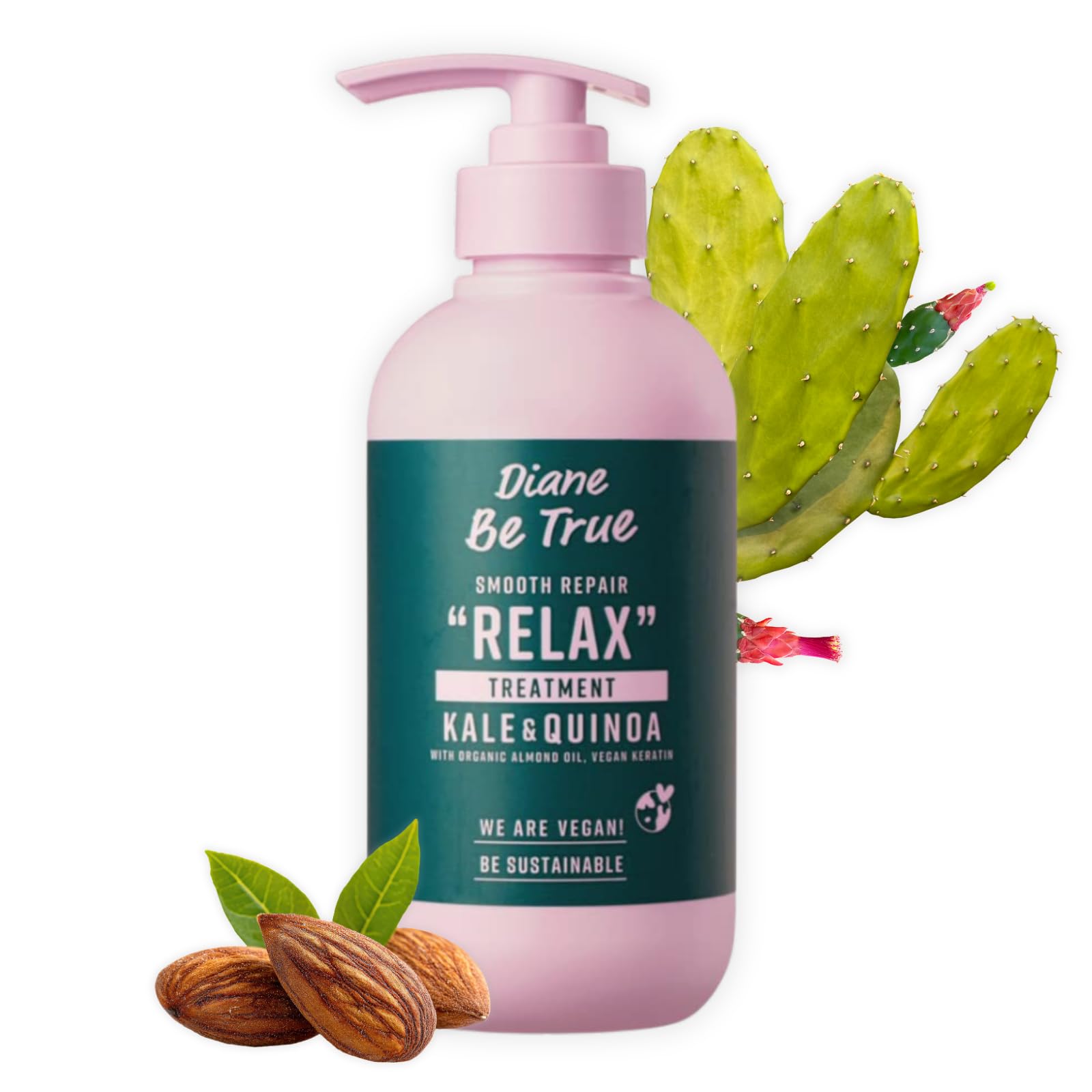 Moist Diane Relax Smooth Hair Conditioner, Deep Moisturizing Organic Repair Hair Treatment Hydrating & Nourishing for Oily Dry Frizzy Hair 13.5 fl oz/