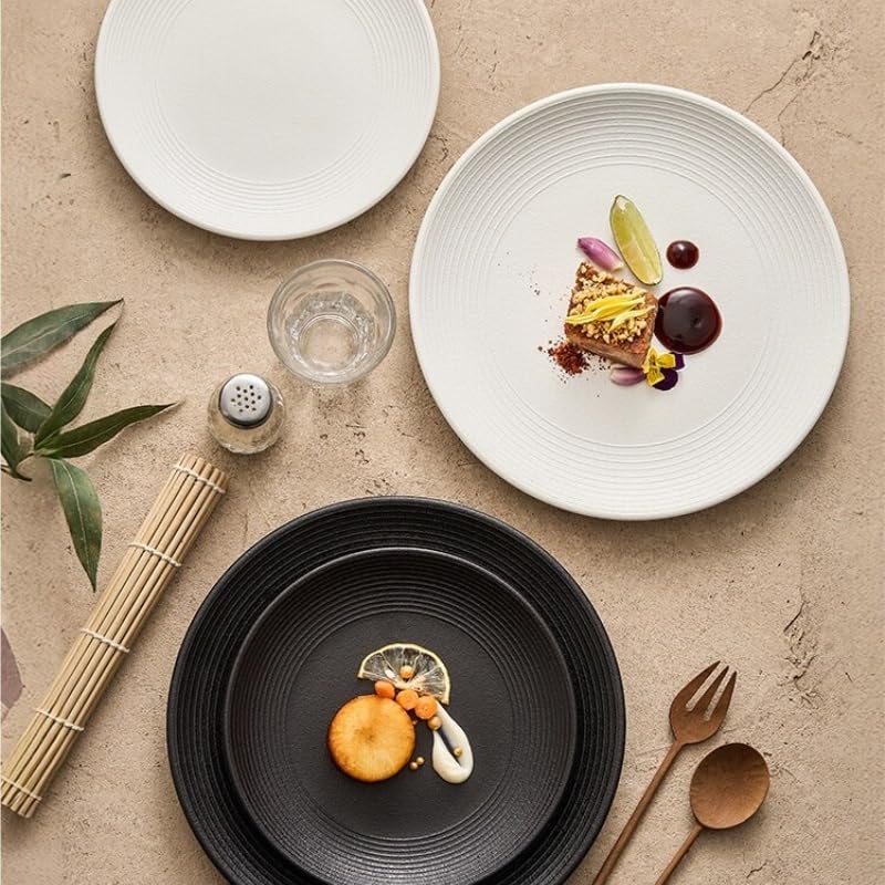 Assiettes Service de Table Assiette à Steak de Style occidental, assiette pâtes, plat service Commercial japonais, maison, Plate en céramique(A,M)