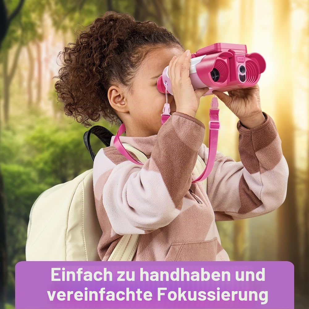 VTech Genius XL – Interaktives Video-Fernglas, Rosa