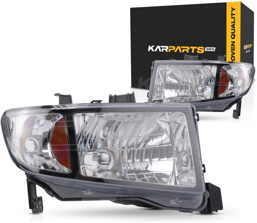 For Honda Ridgeline Headlight Assembly Unit 2006 2007 2008 Pair Driver and Passenger Side | CAPA Certified | HO2502128 + HO2503128