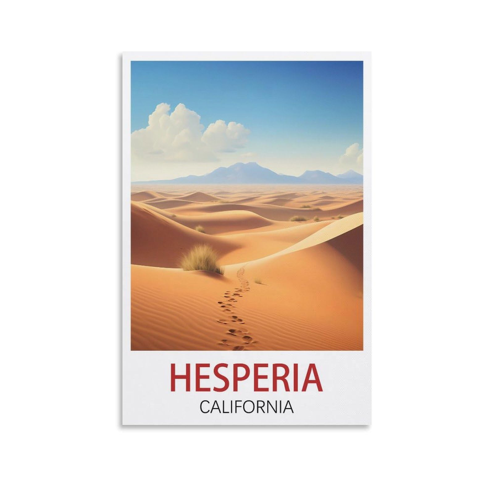 Vintage Metal Tin Signs Garden & Kitchen Poster, Inspirational Sign Home Wall Art Decor for Home Kitchen Bar Club Decoration Hesperia California Posters 30x30cm