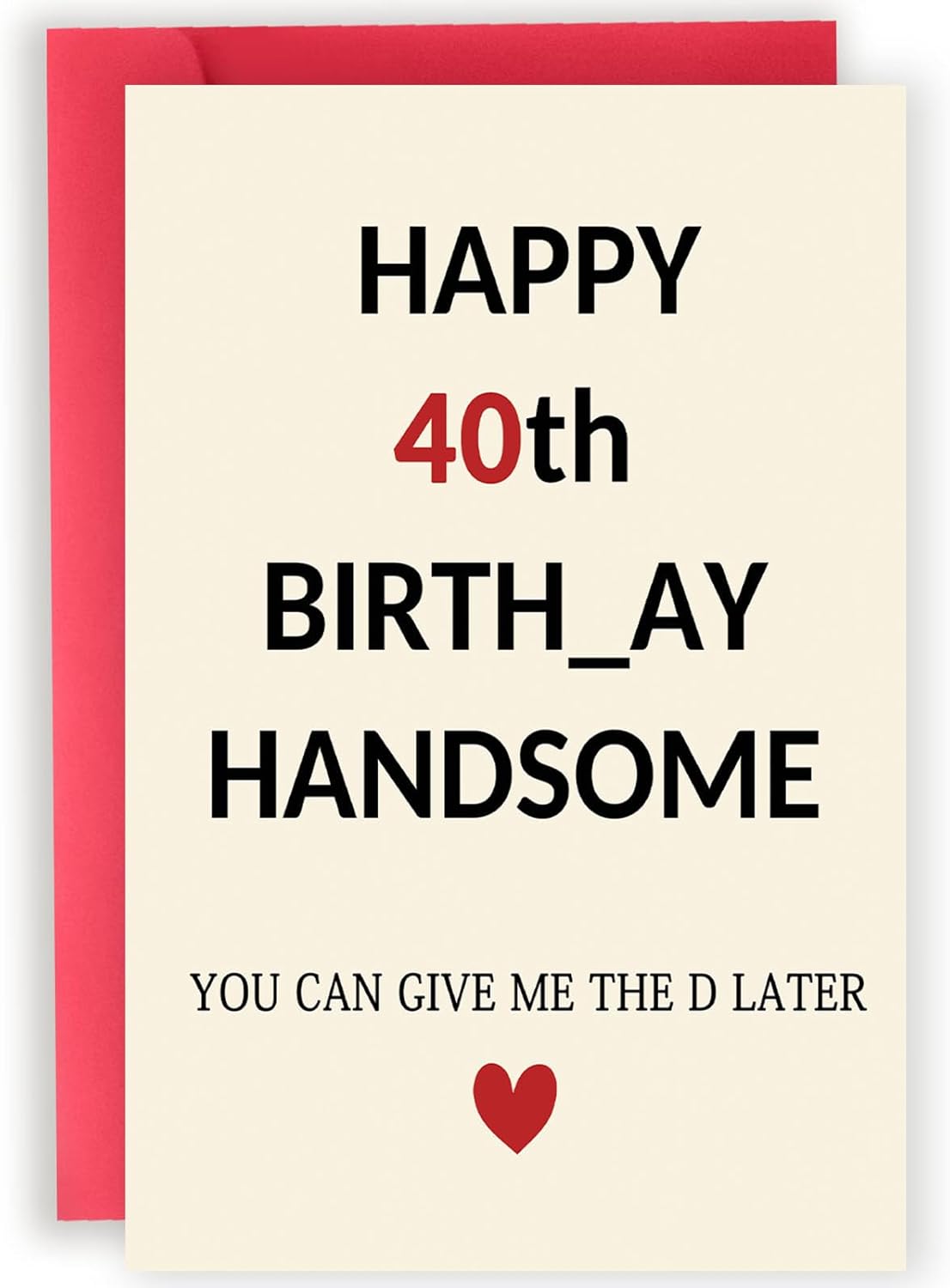 Abeletree Funny 40th Birthday Card Gifts for Men, Unique