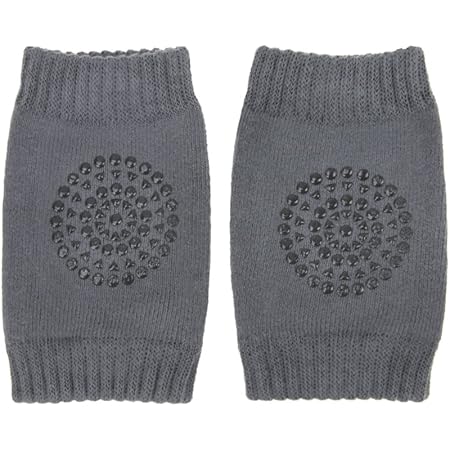 Amazon Co Jp ベビー 赤ちゃん 膝当て 膝用 サポーター ニーパット キッズ 膝パット 0 3歳 伸縮性 通気性 綿製 滑り止め付き ハイハイ練習 怪我防止 幼児用 肘当て 1セット ダークグレー 服 ファッション小物