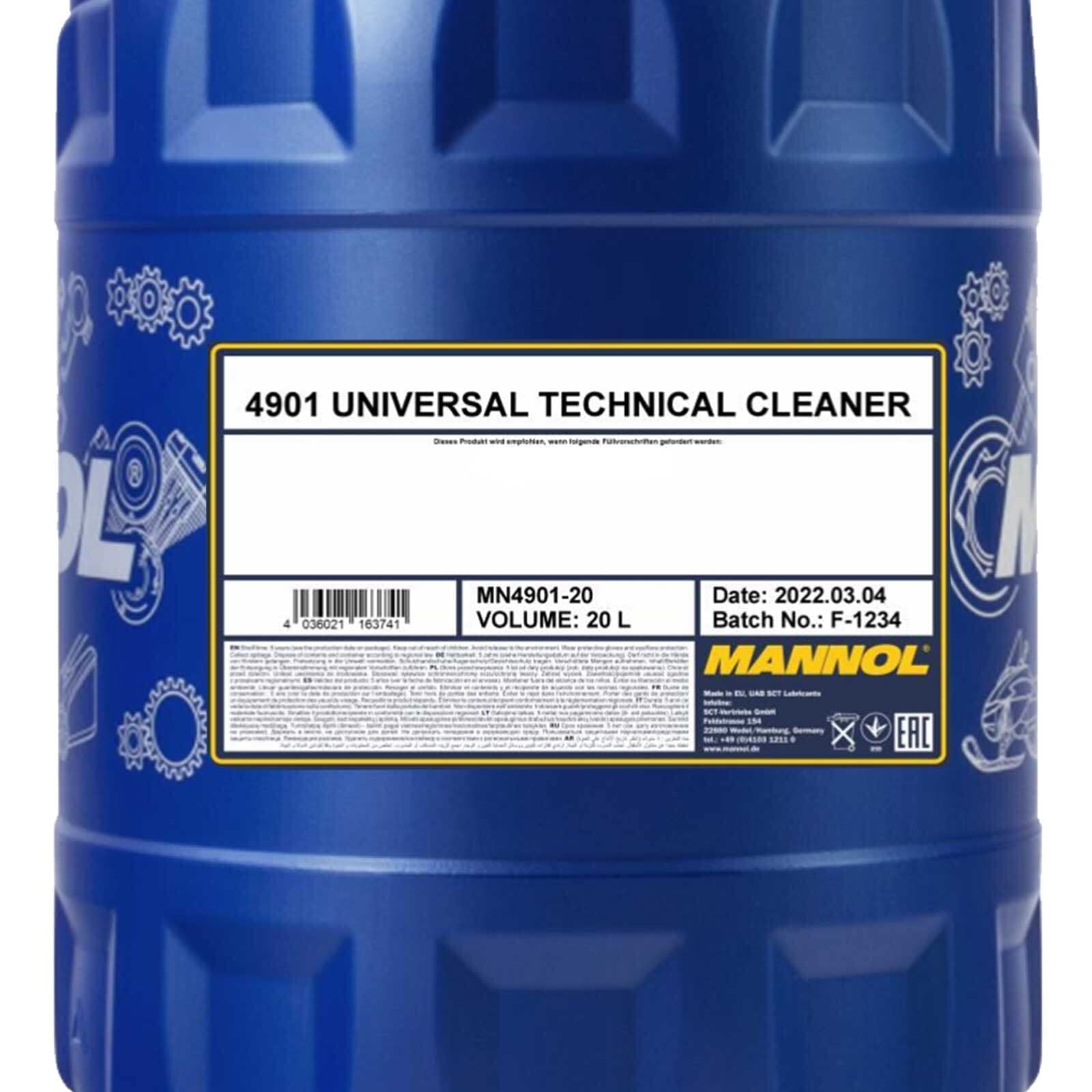 1 x 20L Mannol universal Technical Cleaner/taller limpiador desengrasador ölreiniger
