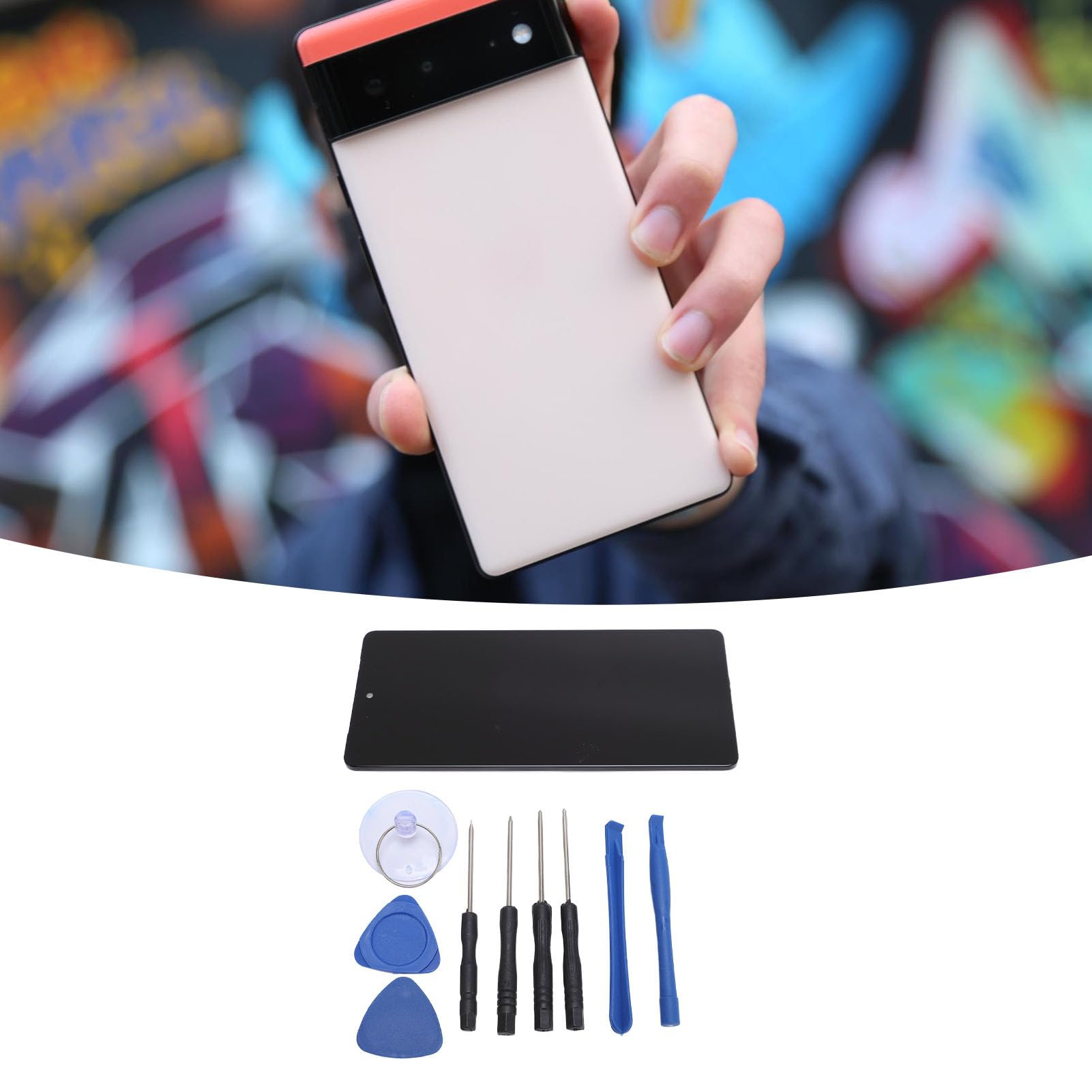 Alomejor Sostituzione Touch Screen TFT 7 con Kit di Riparazione per Installazione Rapida, qualità di Visualizzazione Superiore per Risultati Professionali, per Appassionati di Riparazione dello