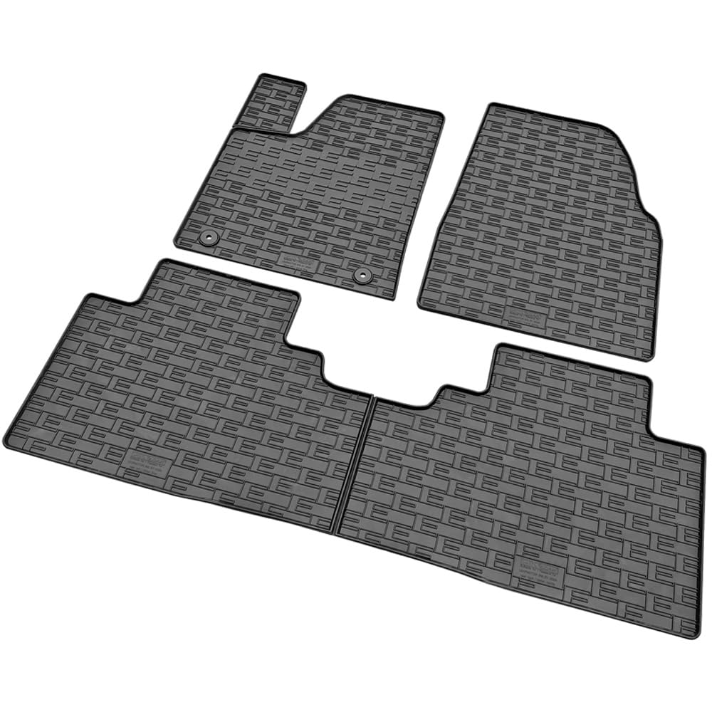 Satz Gummimatten kompatibel mit Leapmotor B10 2025- (3-teilig), Schwarz