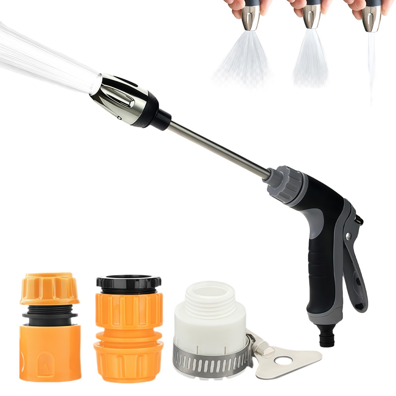 Aquoxis Pressure Washer, 2026 New Handheld High Pressure Aquoxis Pressure Washer Gun, 360° Rotating for Three Spray Modes, Quick Installation, for Car, Garden, Pet Shower(A)