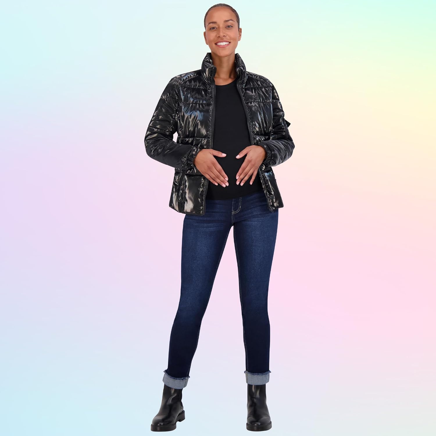 Savi Parker Women’s Maternity Jeans Over The Belly - Pregnancy Clothes for All Seasons, Maternity Pants - Image 3