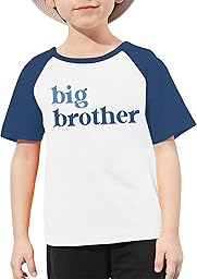 QAUN Big Brother Tshirt for Toddler Boy Reglan Short Sleeve Big Bro Announcement Summer Tee Tops