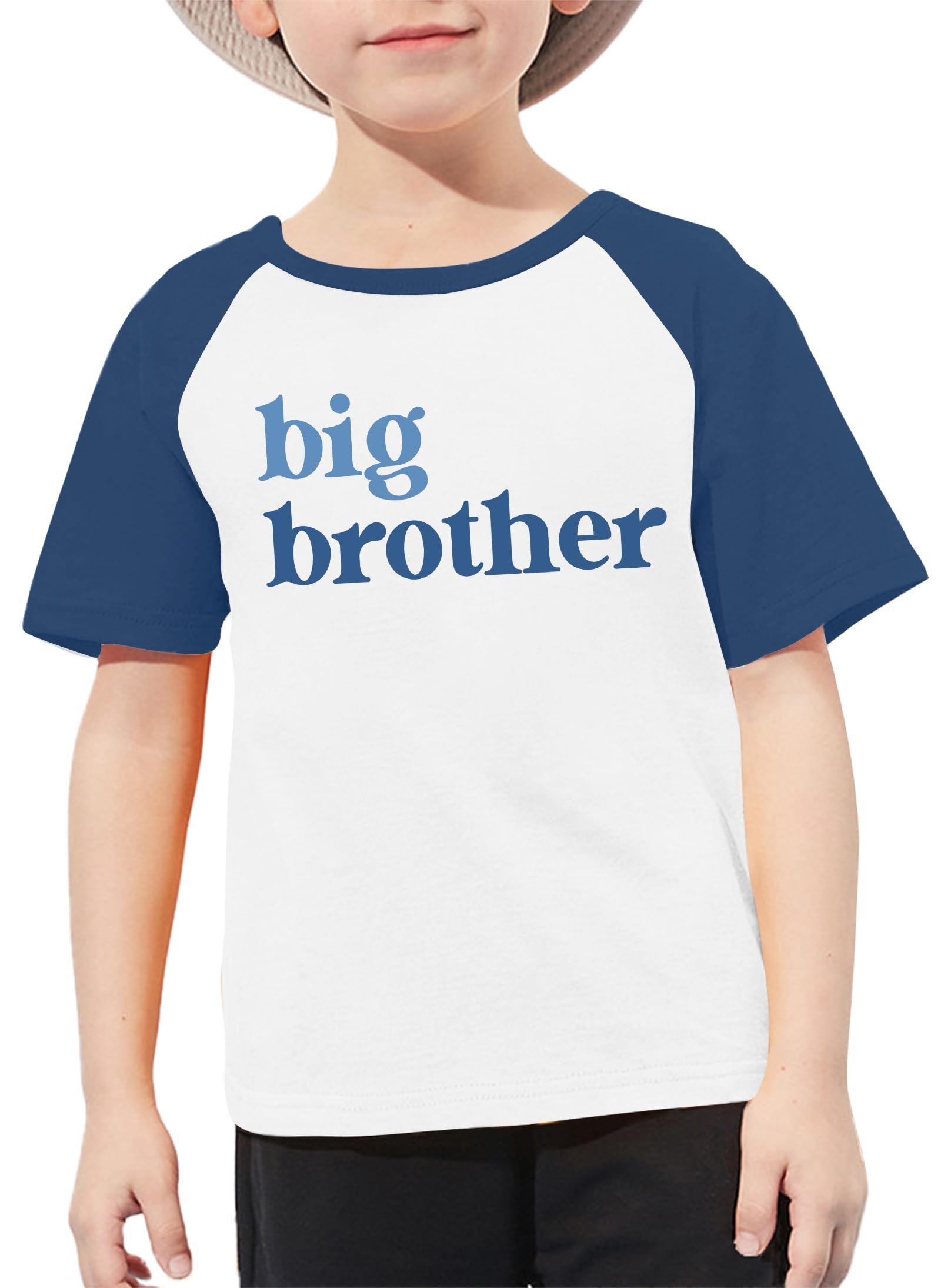 QAUN Big Brother Tshirt for Toddler Boy Reglan Short Sleeve Big Bro Announcement Summer Tee Tops