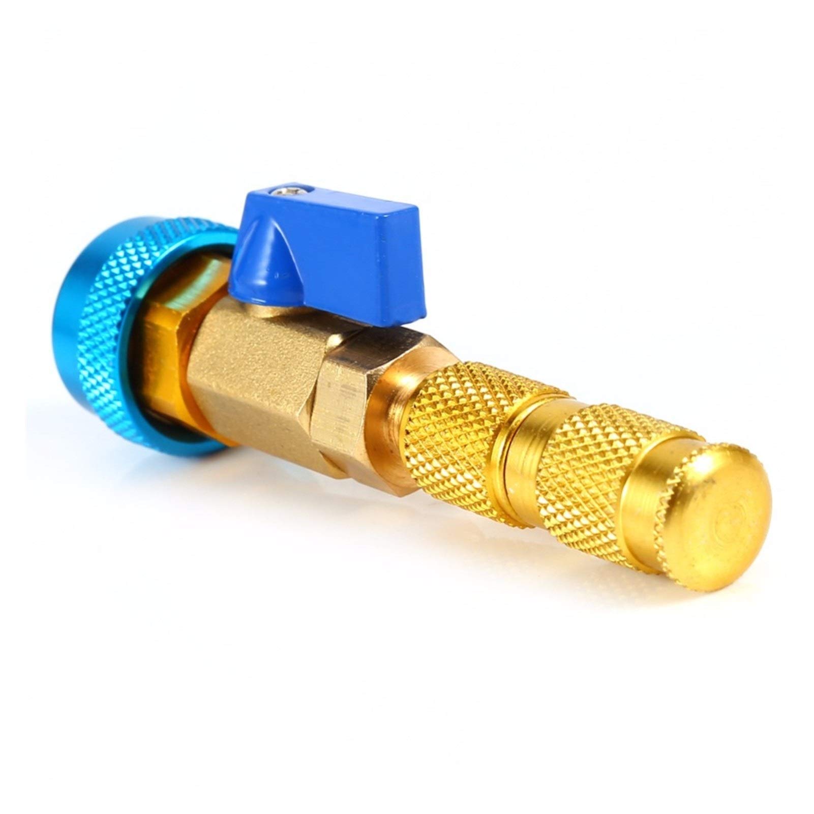 Auto-Klimaanlage Ventileinsatz R134a Schnell Remover Installer Niederdruck Refrigeranadapter Kit Ventileinsatz-Remover-Werkzeug,Universelles Dienstprogramm