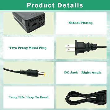 24V 180W Power Supply Charger for jackery 1000 880 Power | Compatible with Jackery Explorer 1000 E1000 880 E880 Portable Power Station Solar Generator, Replacement KA18024075-6C