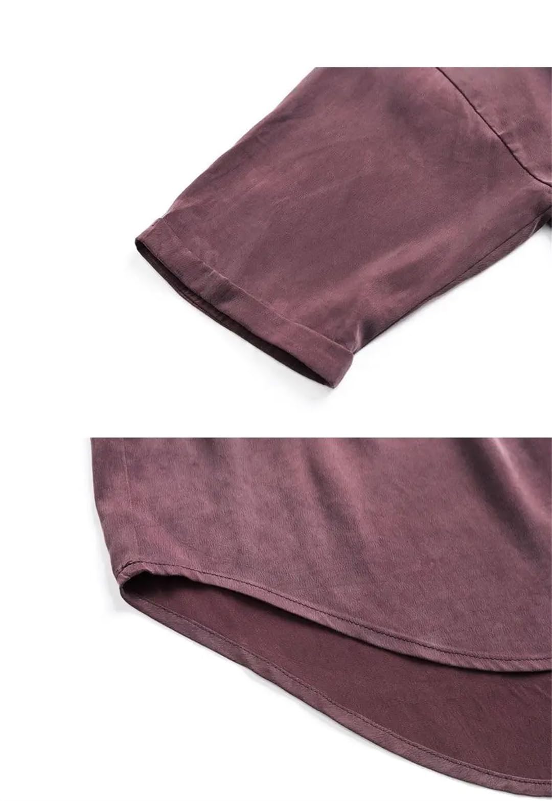 Vêtements pour femmes T-shirts irréguliers à lacets d'été solides col en V manches trois-quarts hauts décontractés