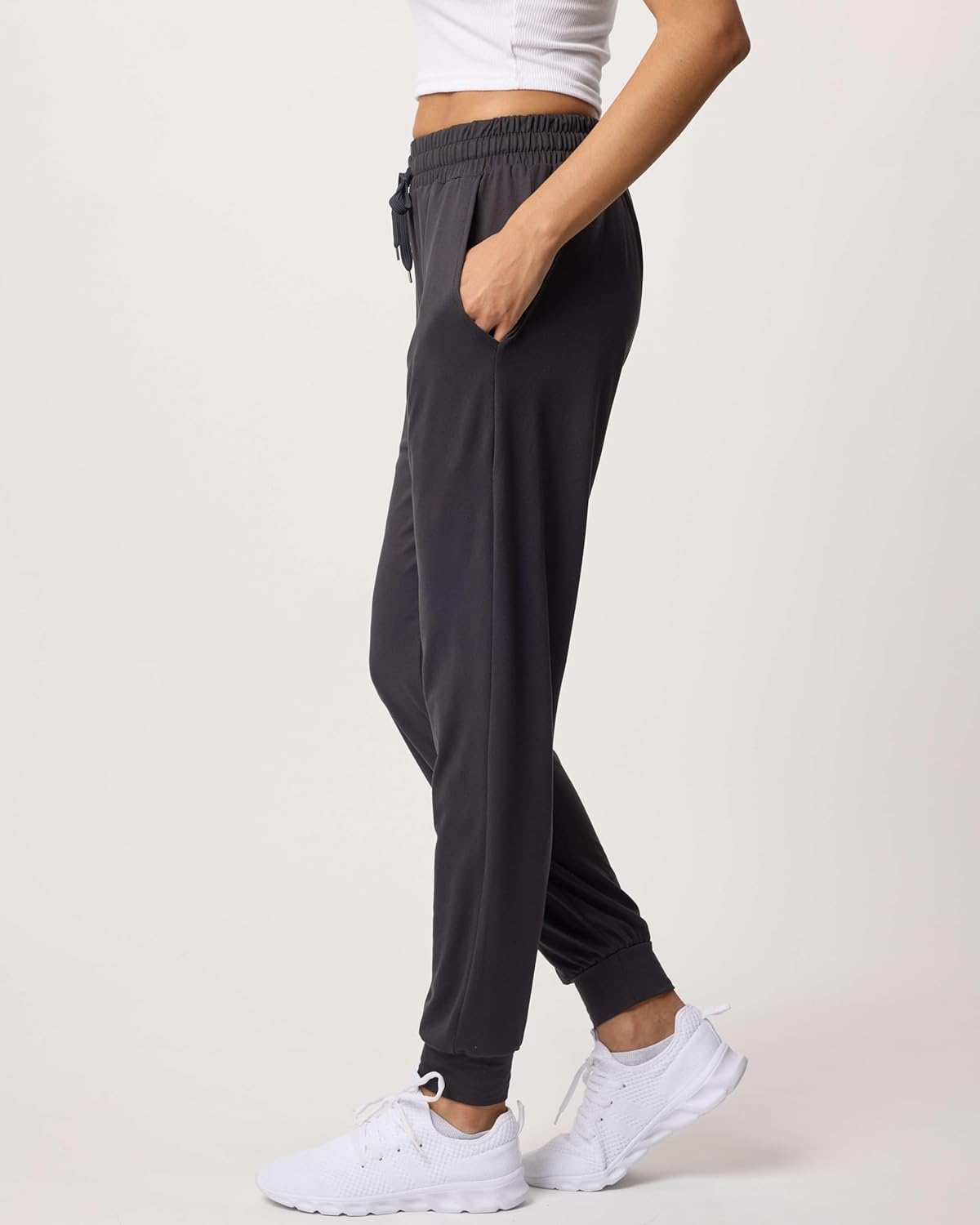 Real Essentials 3 Pack: Women's Lounge Joggers Sweatpants with Pockets Yoga Running Athletic Workout (Available in Plus Size) - Image 5