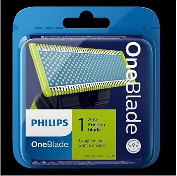 Philips Genuine OneBlade Anti-Friction Replacement Blade for OneBlade Electric Shaver and Trimmer, 1 Piece Model QP215/50