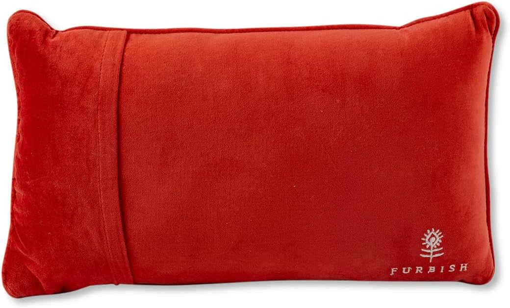 FURBISH Needlepoint Decorative Throw Pillow - This is a Horrible Idea - 9" x 15" - Small Embroidered Accent Pillow for Bed, Chair, Couch, Sofa - Eclectic Home Decor image 2