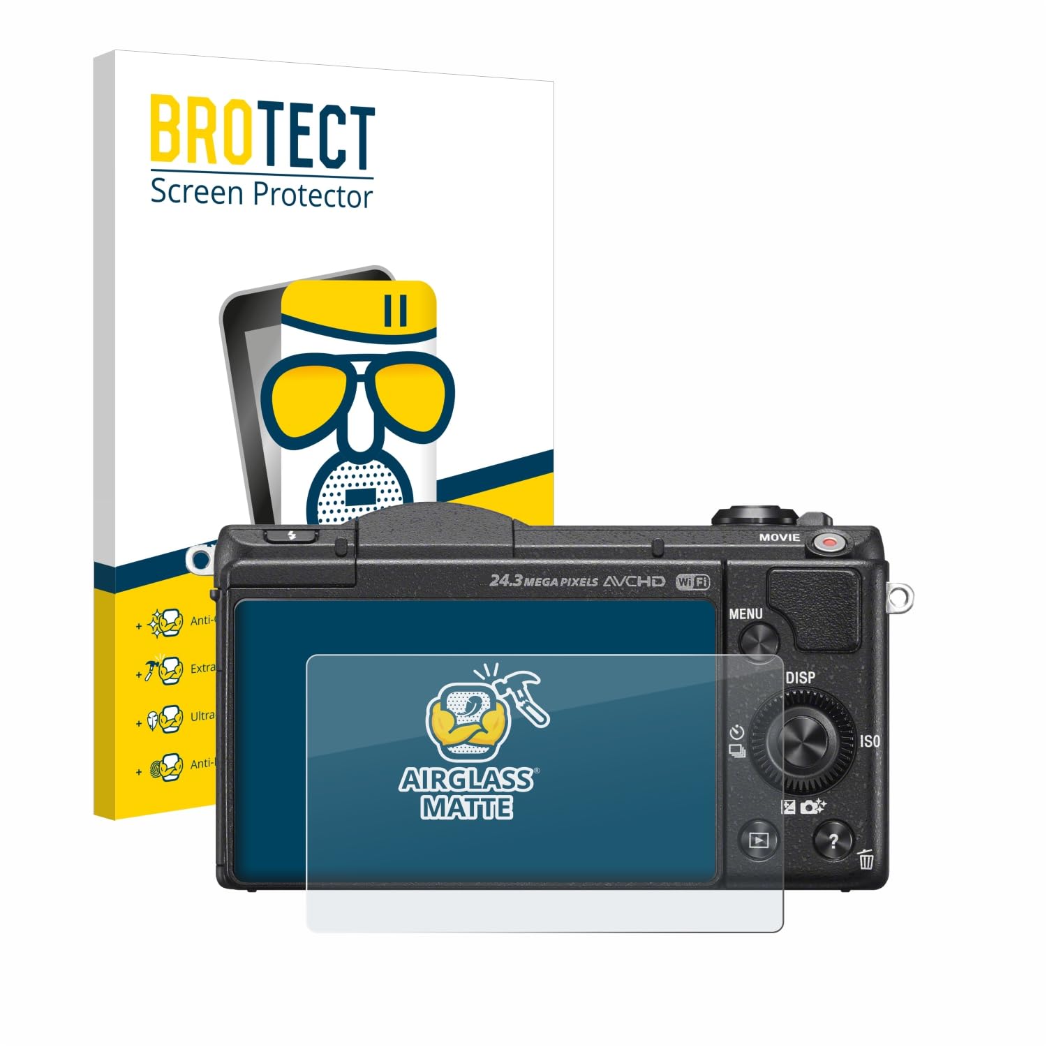Brotect AirGlass Matte Protezione Schermo Per Sony Alpha 5100 – Pellicola Opaca Anti-Riflesso [Durezza 9H] Made In Germany - 2