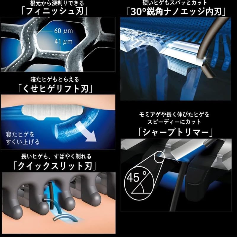 Panasonic メンズシェーバー ES-LV7H　自動洗浄機　内刃替刃付き Amazon.co.jp: 電気シェーバー 替刃 パナソニック ES-LV7H、LV7J、LV7U