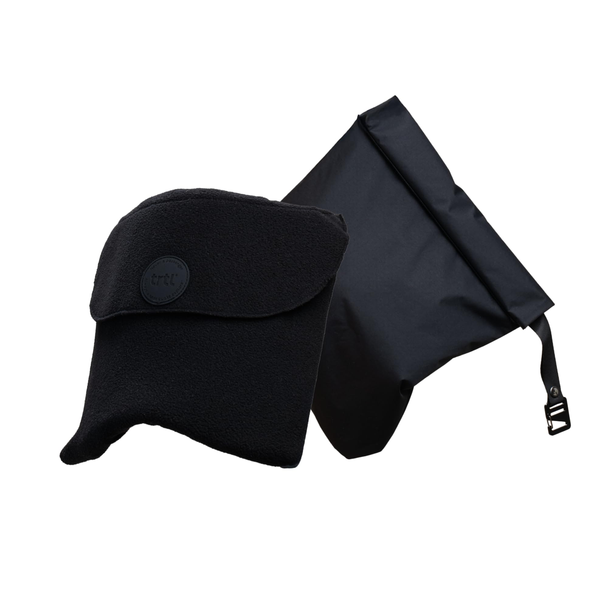 trtl Pillow - Scientifically Proven, Super Soft Neck Support Travel Pillow for Airplanes - Lightweight, Machine Washable - Ergonomic Design for Traveling on Flights, Cars & Trains - Jet Black-image-29