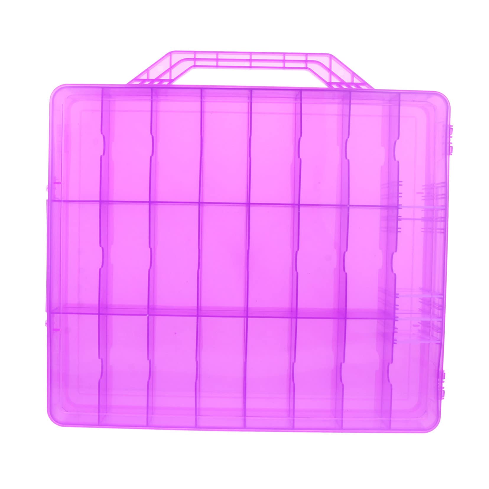 1 Pudełko Do Przechowywania Lakierów Do Paznokci Organizer Na Lakiery Paznokci Etui Na Lakier Jasne Koraliki Plastikowy Fioletowy Manicure Plastikowe Pudełko