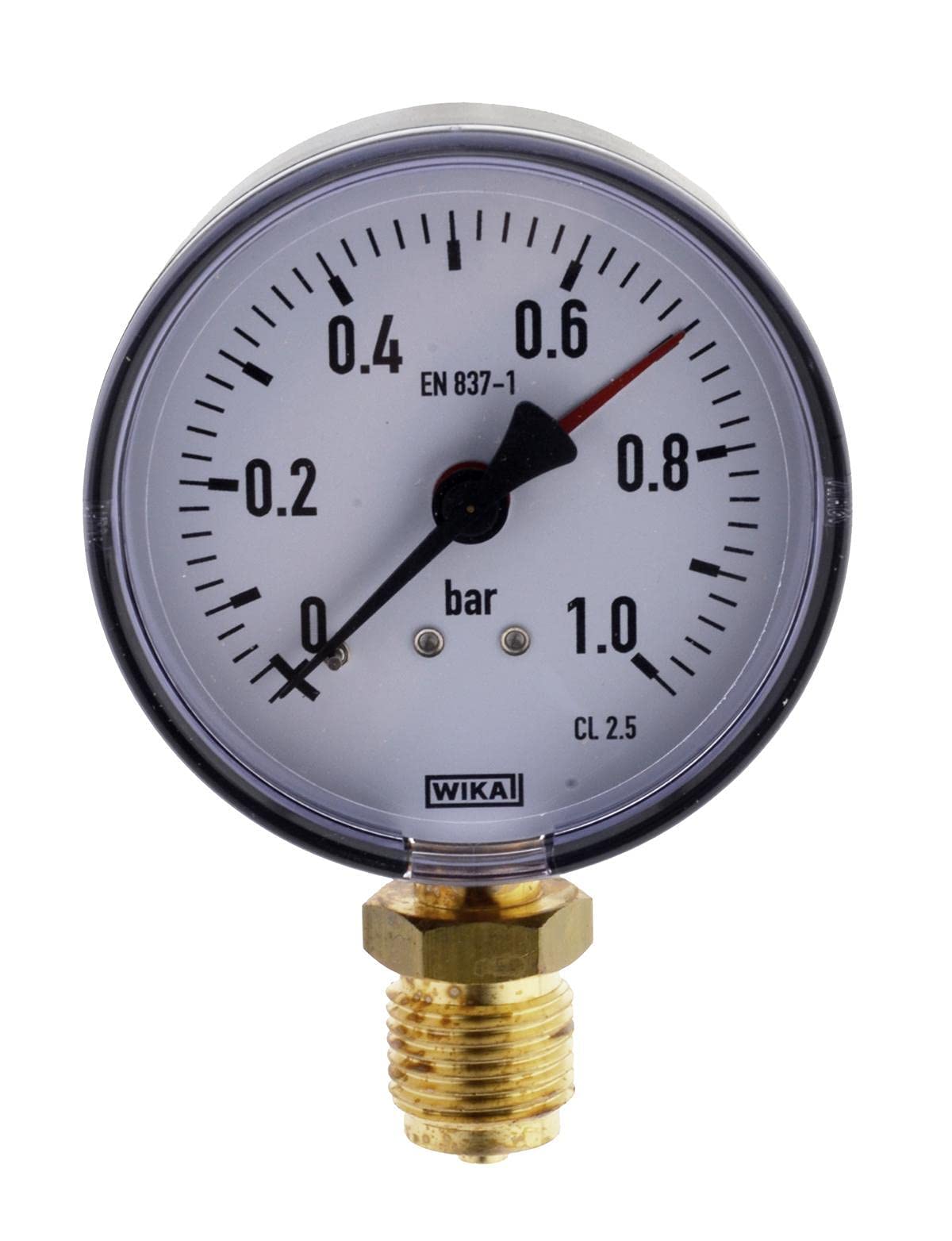 WIKA Manometer senkrecht, Ø 160mm, 0-10 bar