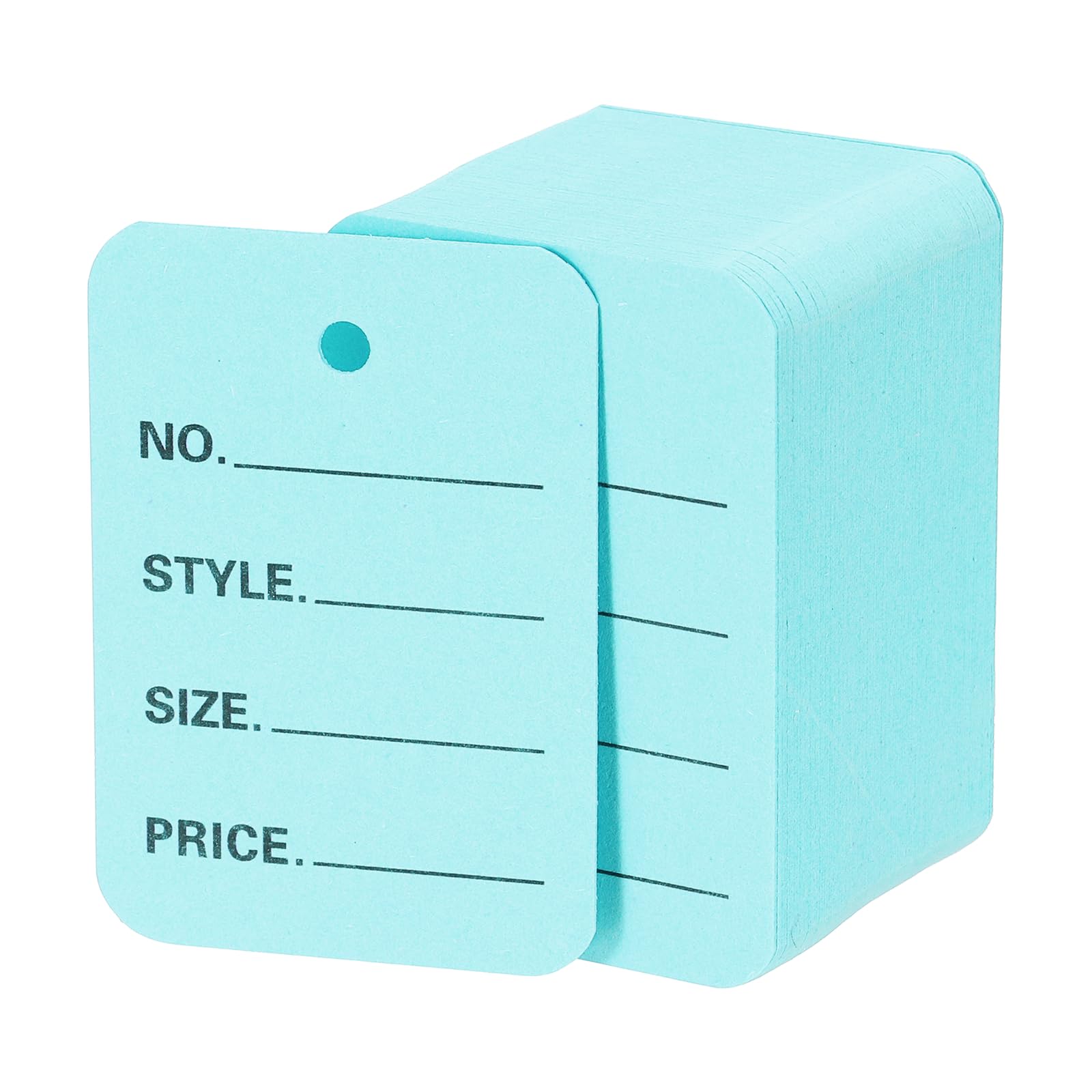 PATIKIL Price Tags, (50 x 35 Mm, Blue) (500Pcs) Pre-Printed Label Writable Price Paper Tag Perforated Garment Label Suit for - Pricing/Clothing/Gift/Jewelry