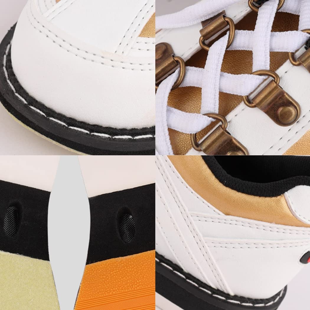 Bowlingschuhe Herren Damen Leder Atmungsaktive Bowlingschuhe Leicht Und rutschfest