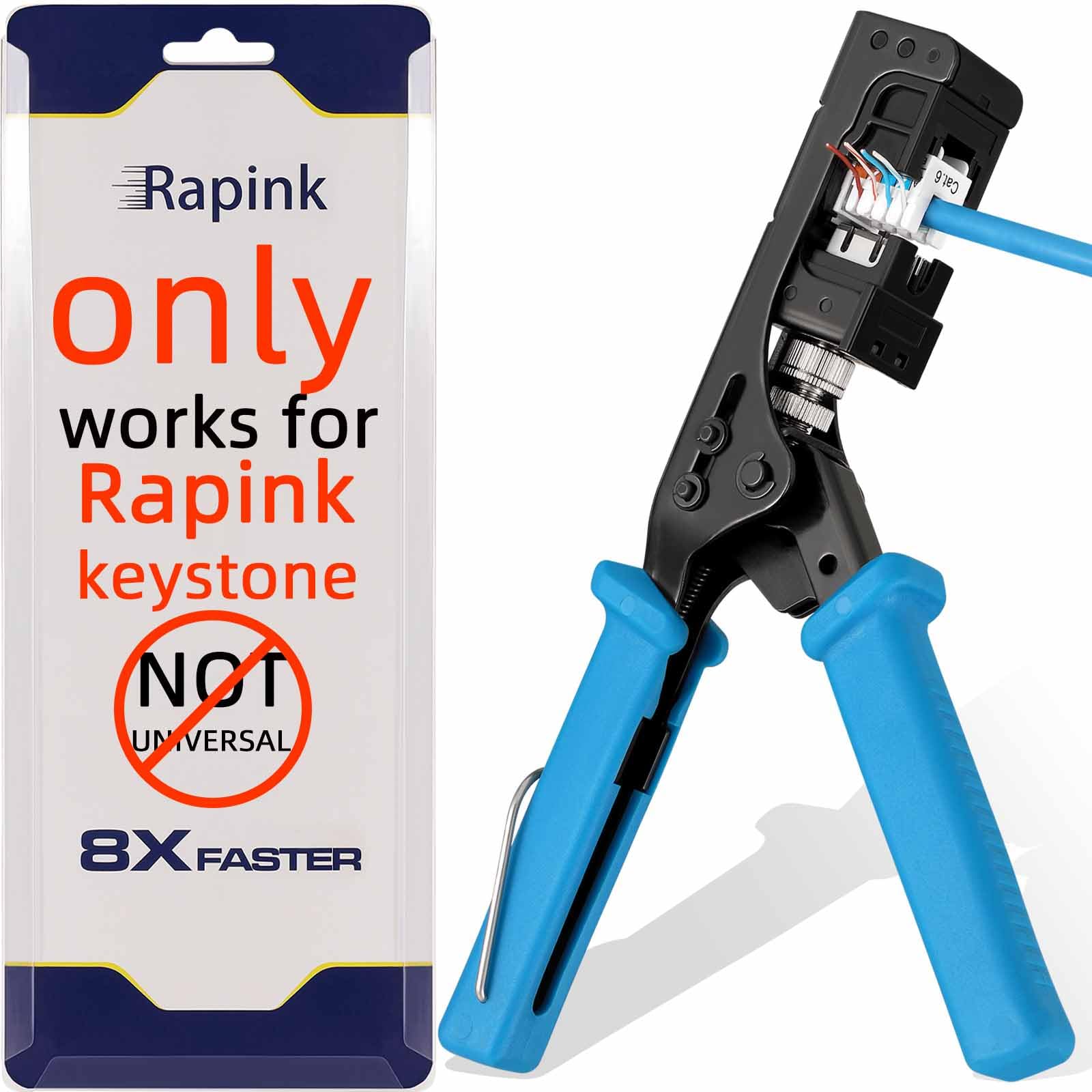 Rapink Keystone Punch Down Tool, Crimping Keystone Jack Tool
