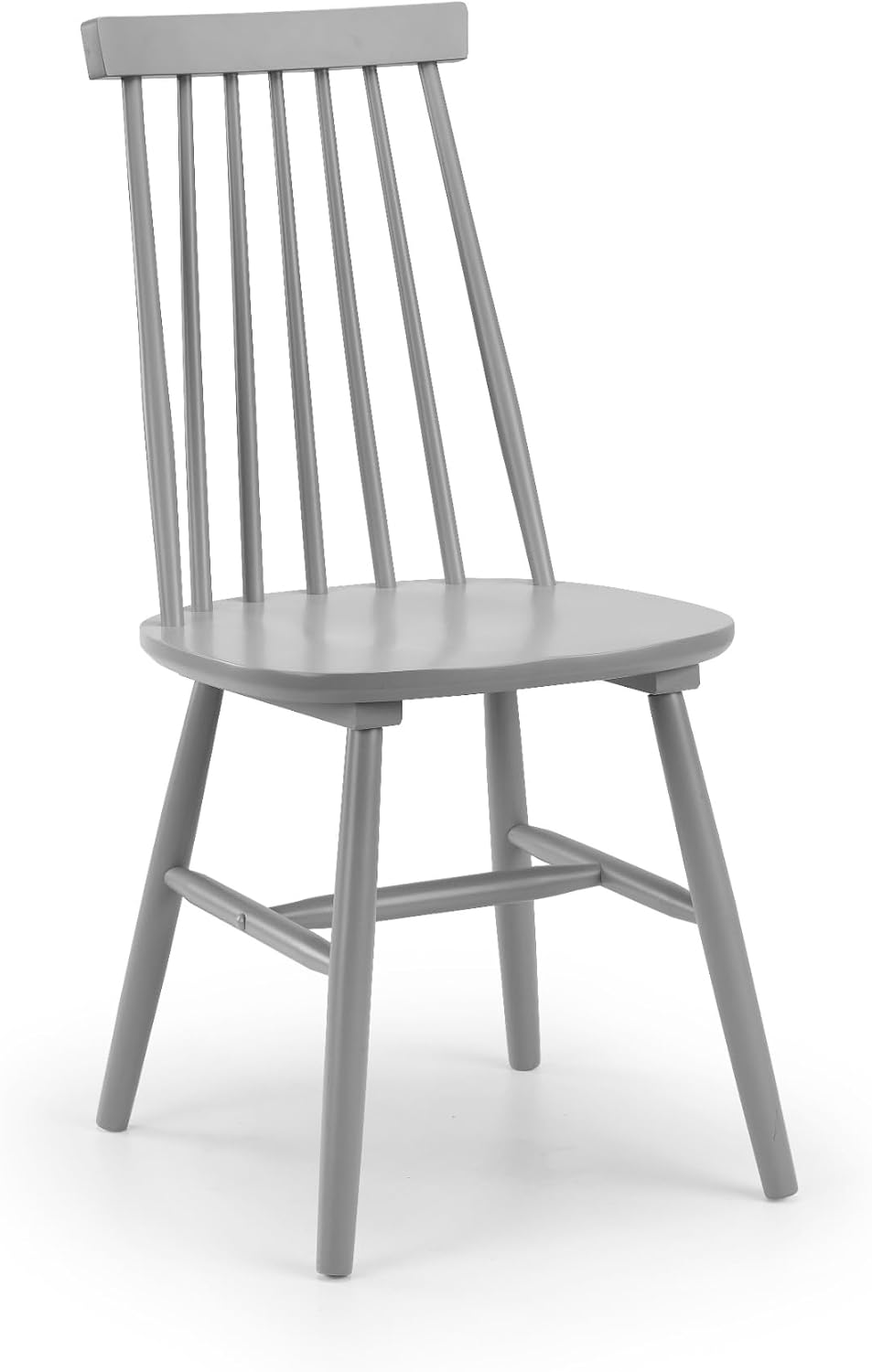 Julian Bowen Set of 2 Alassio Spindle Back Dining Chairs - Grey