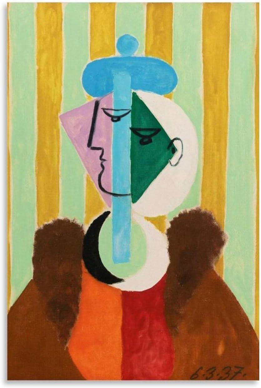 Waeta Rnvzx Pablo Picasso Poster Portrait of A Woman Canvas Painting Abstract Wall Art Pablo Picasso Prints For Living Room Decor Picture 40x60cm No Frame