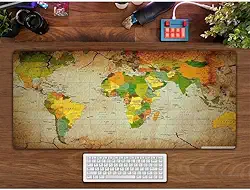 Mouse Pad Gamer Vários Modelos Diversos Populares Pop (Mapa Mundi | 1965,80x40cm)