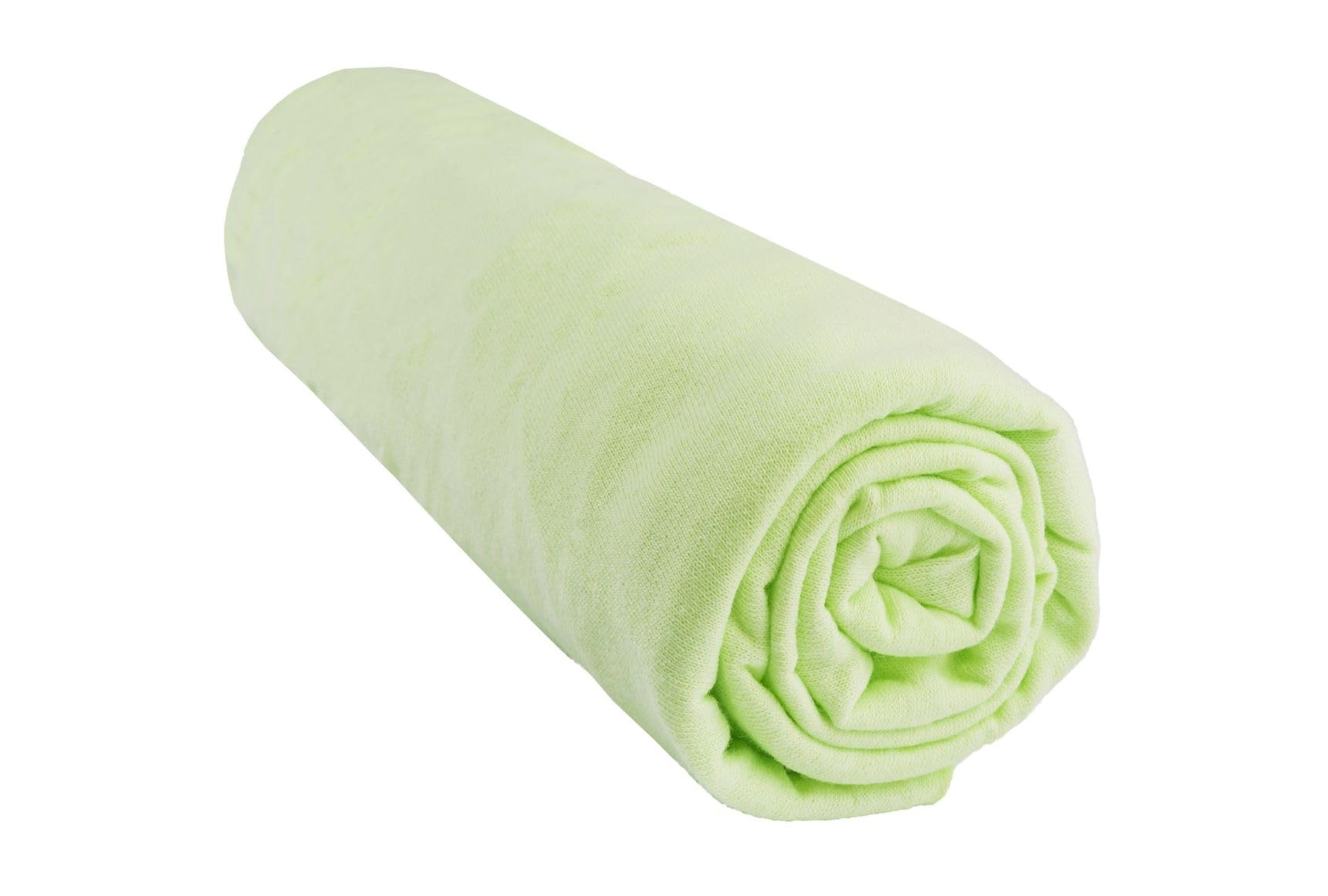 npluseins lenzuolo con angoli elasticizzati in classico jersey - disponibili in molti colori e dimensioni - 100% cotone 159.192, 180-200 x 200 cm, argento