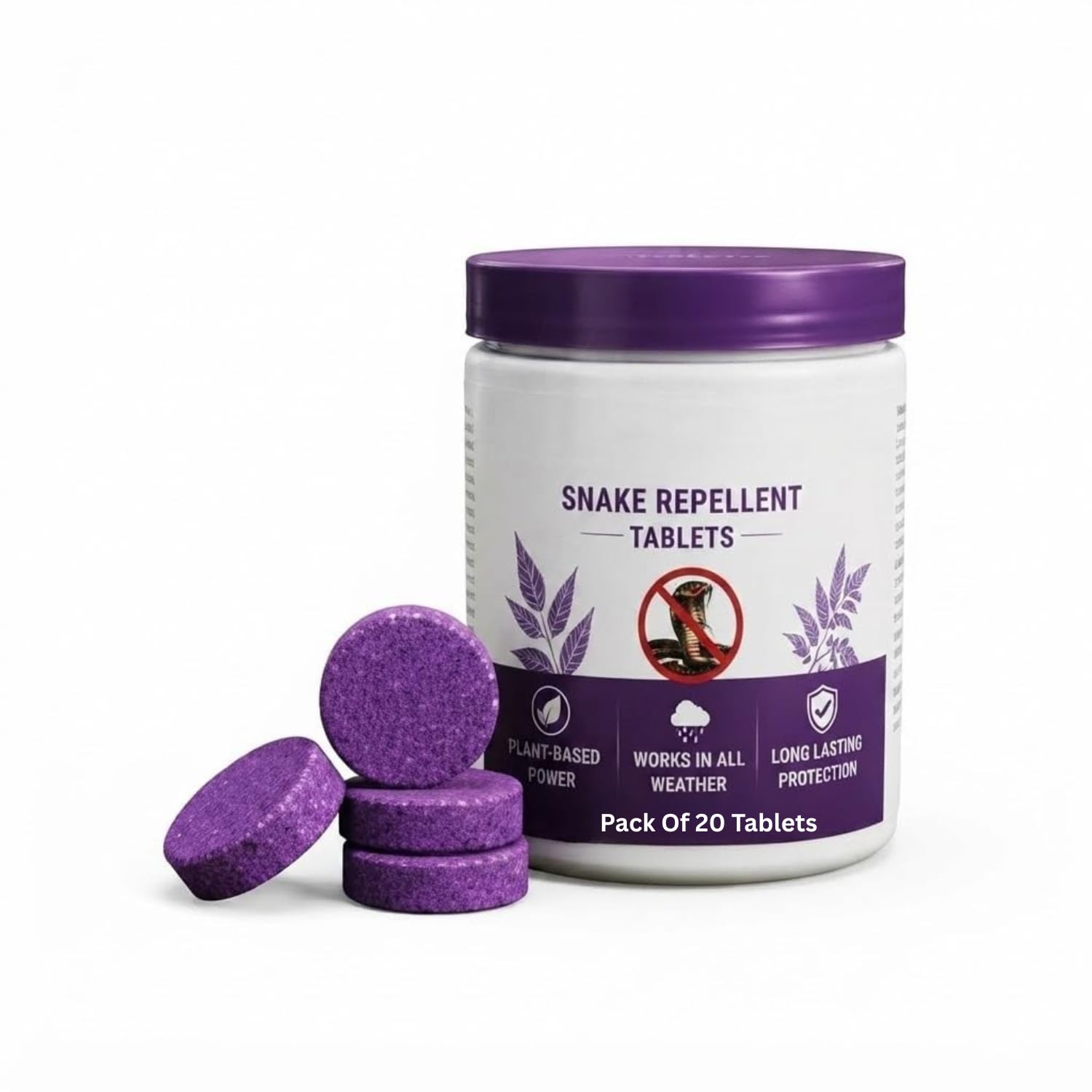 Snake Repellent Tablets Herbal Snake Repellent for Indoor & Outdoor Use | Long-Lasting Botanical Snake Deterrent Tablets for Home, Garden, Farm, Garage, Warehouse & Storage Areas Pack of 20 Tablets-image-38