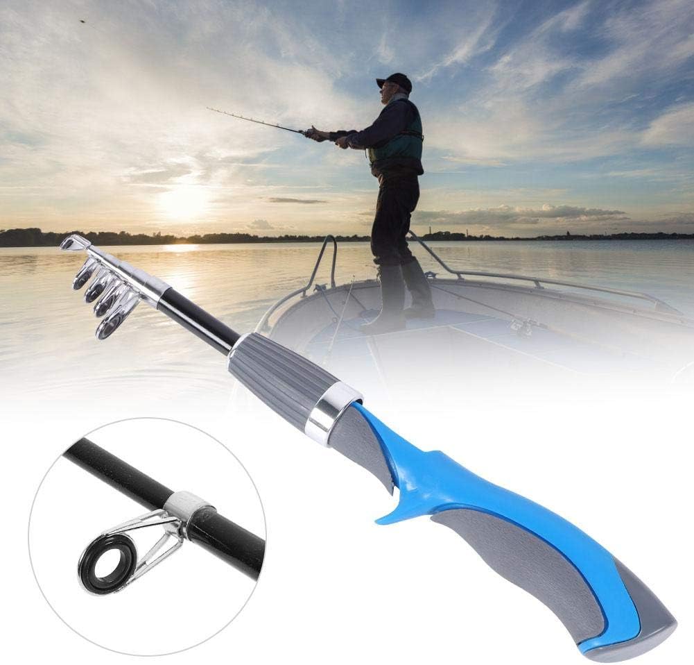 Alomejor Fishing Rod,Lightweight High Sensitivity Telescopic Pole Carbon Fiber Compact for Travel Freshwater Fishing Anglers Outdoor Adventures