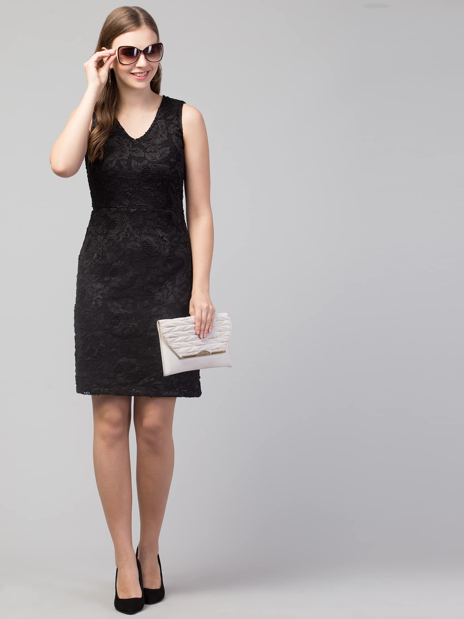 Sa Fashion Short Knee Length Net Dress For Women Line | Desertcart Barbados