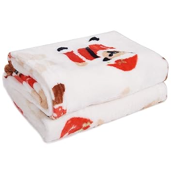 KIWITATA 2 Pieces Softness Flannel Dog Blankets, 30