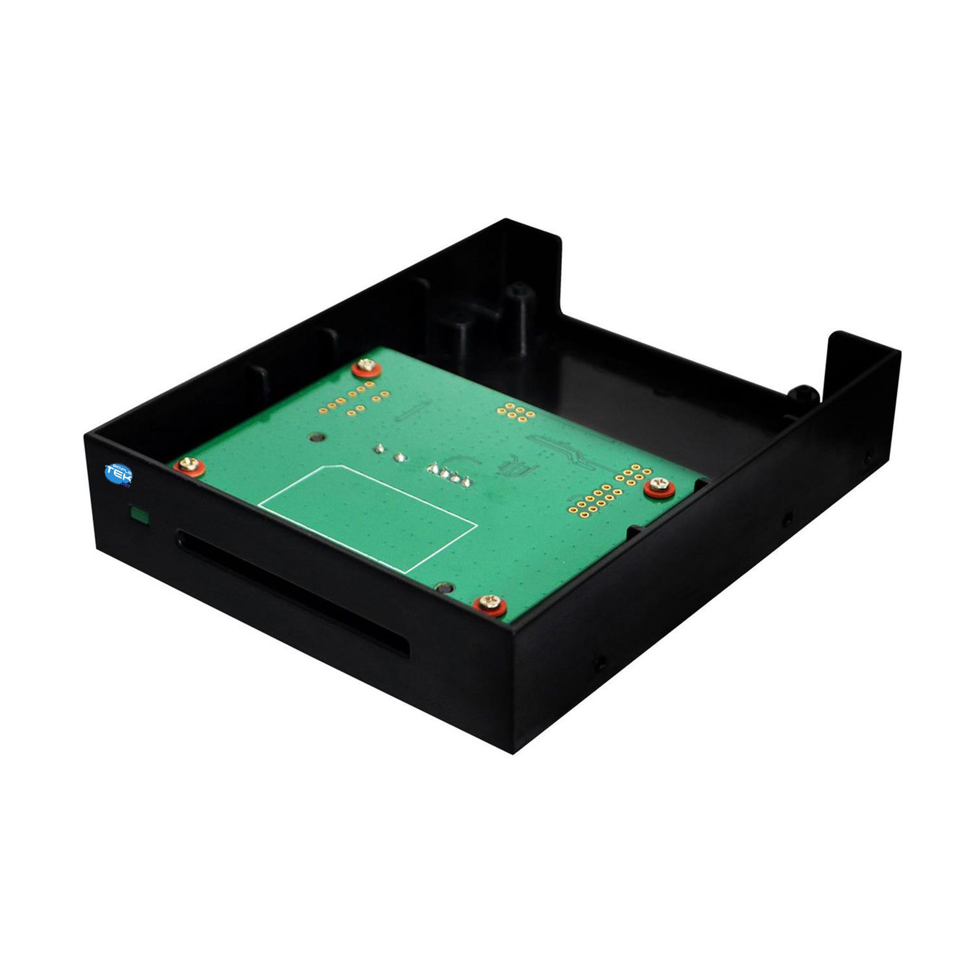 SIMPLETEK - Lector Smart Card 3,5" interno para ranura Floppy PC Server Usb | USB CCID, CAC, PIV, SIPRNET, J-LIS Smart Cards, ISO 7816 Card, Negro, PPS, USB 2.0, Plug&Play, Interior, PC/SC