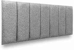 Luxo e Conforto na Sua Cama! Cabeceira Estofada Linho Premium 60cm Alta | Solteiro Casal Queen King | Box(CINZA,CAMA KING)