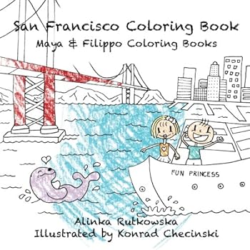 Paperback San Francisco Coloring Book (Maya & Filippo) Book