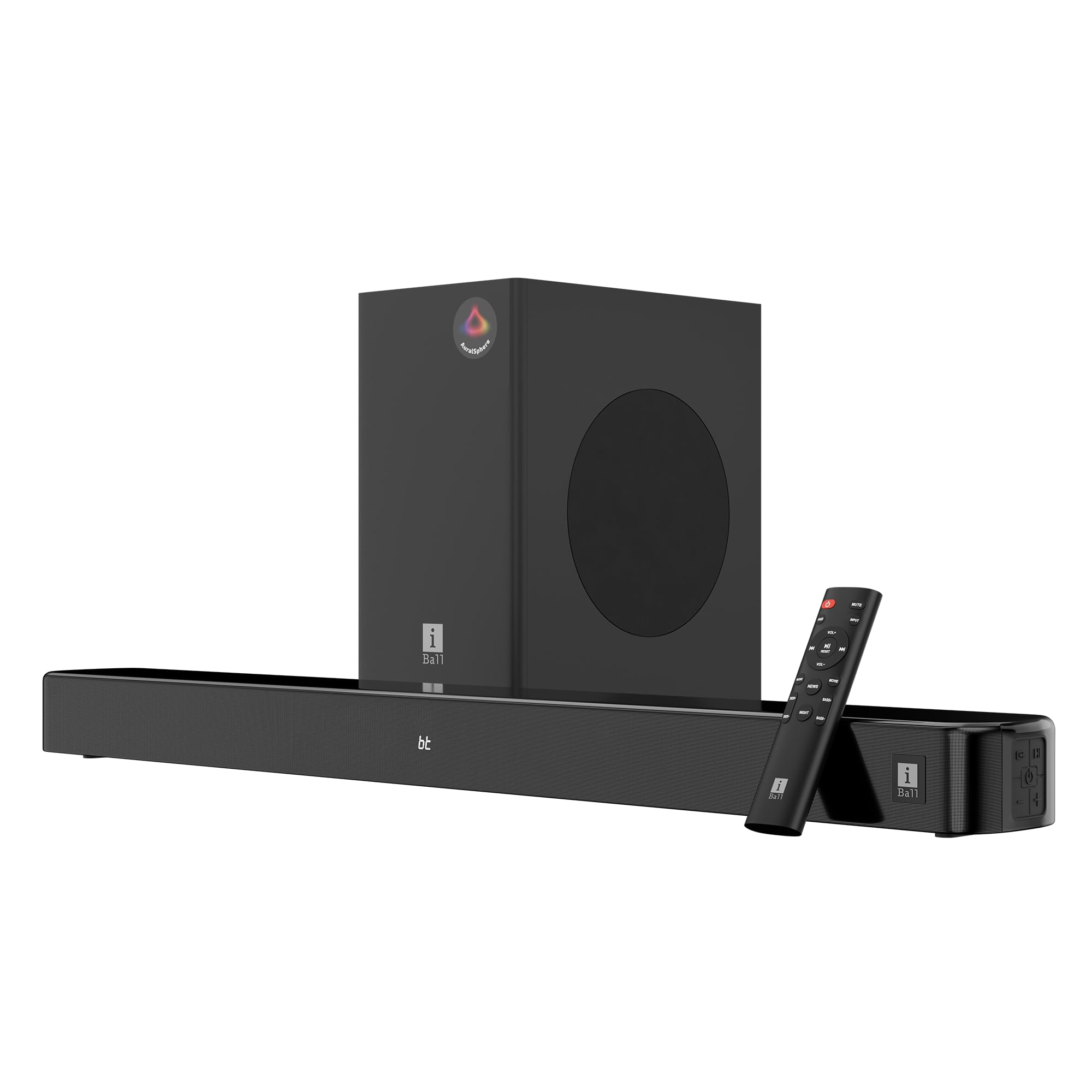 iBall Cinebar 100 220W Soundbar, 2.1 Channel, Deep Bass, 16.5 cm Subwoofer, AuralSphere Surround Audio, Quad Driver Audio, BT v5.3, HDMI ARC, Optical, USB, AUX, LED Display, Wall Mountable, EQ Modes-picture-26