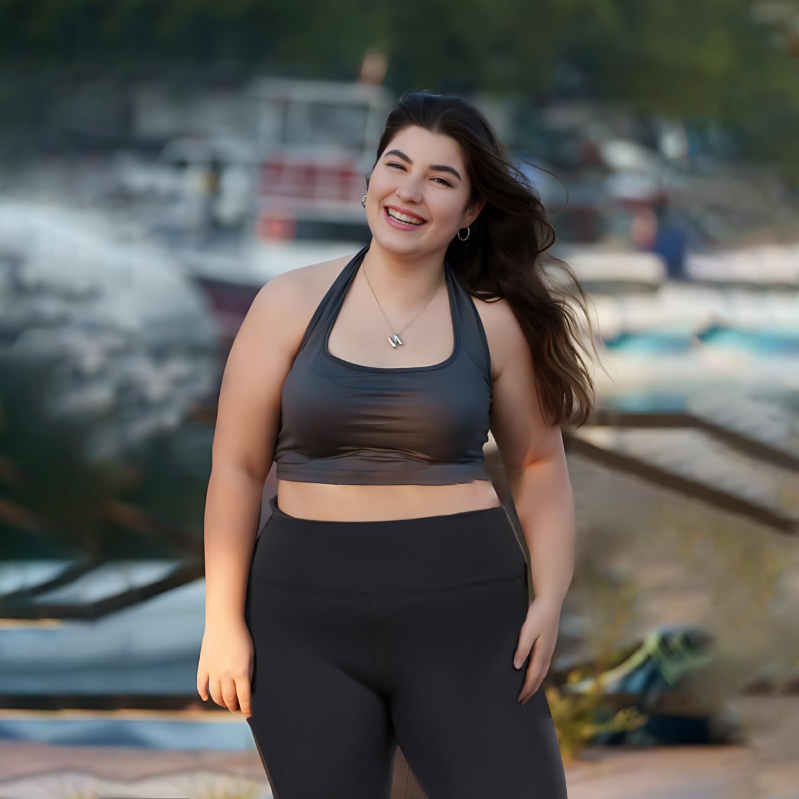 Plus Size Legginsy dla kobiet UK Legginsy sportowe z wysokim stanem Kryjące rajstopy damskie Modelujące brzuch Spodnie do ćwiczeń i jogi dla kobiet