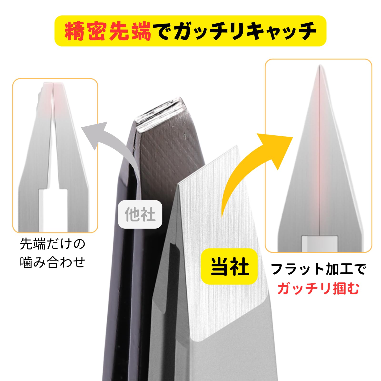 Amazon.co.jp: ATAK ピンセット 毛抜き 最強 眉毛抜き ヒゲ抜き 毛抜