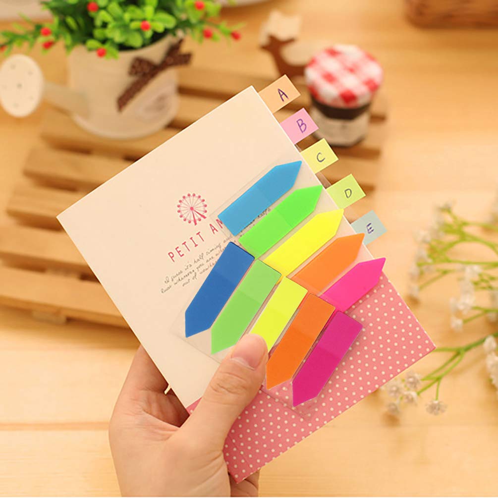 Amazon.co.jp: Jimjis ふせん 矢印 付箋 強粘着 ふせん フィルム 透明