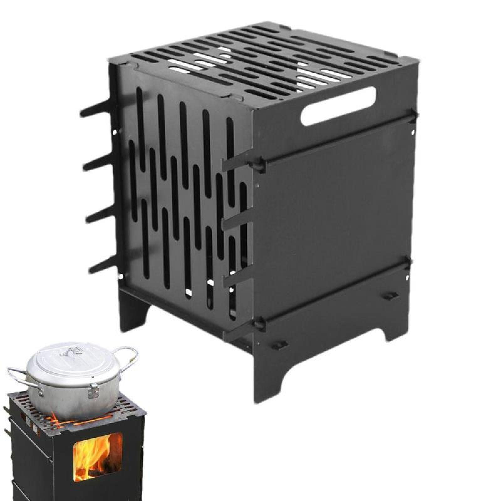 Firewood Stove Tent Oven Heat Resistant Stoves Wood Burning Carbon Steel  Outdoor Stove Camping Outdoor BBQ Wood Cooking Stove : Amazon.de: Garden