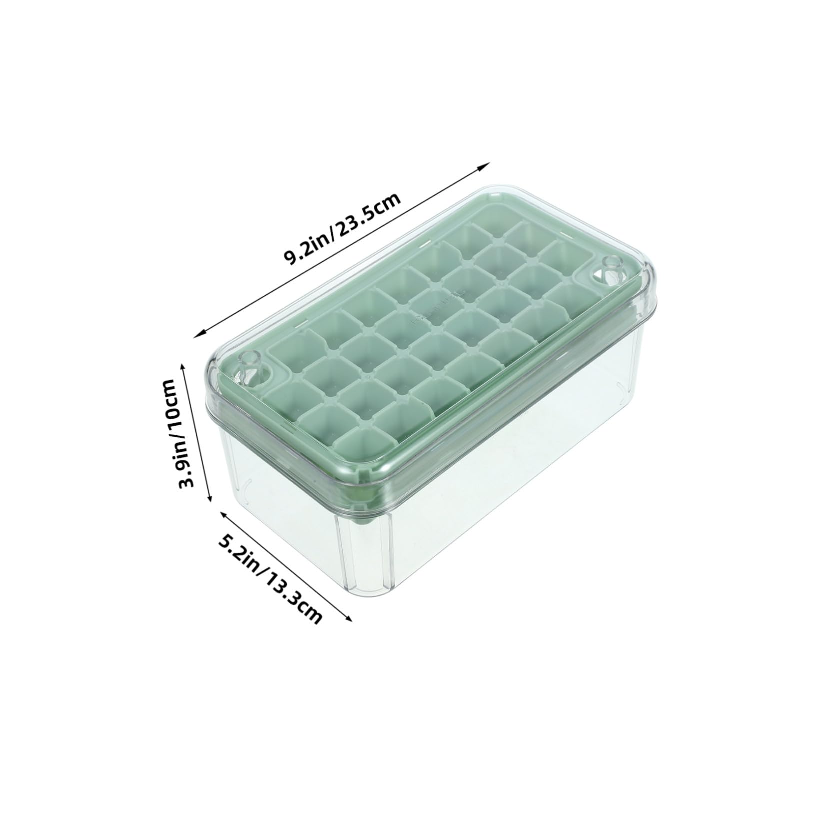 Eiswürfelform mit Behälter und Deckel DIY Eiswürfelschale für Zuhause Bpa Frei Leicht Entnehmbar Vielseitig für Getränke Cocktails Eiswürfel und Gefrierschrank Geeignet