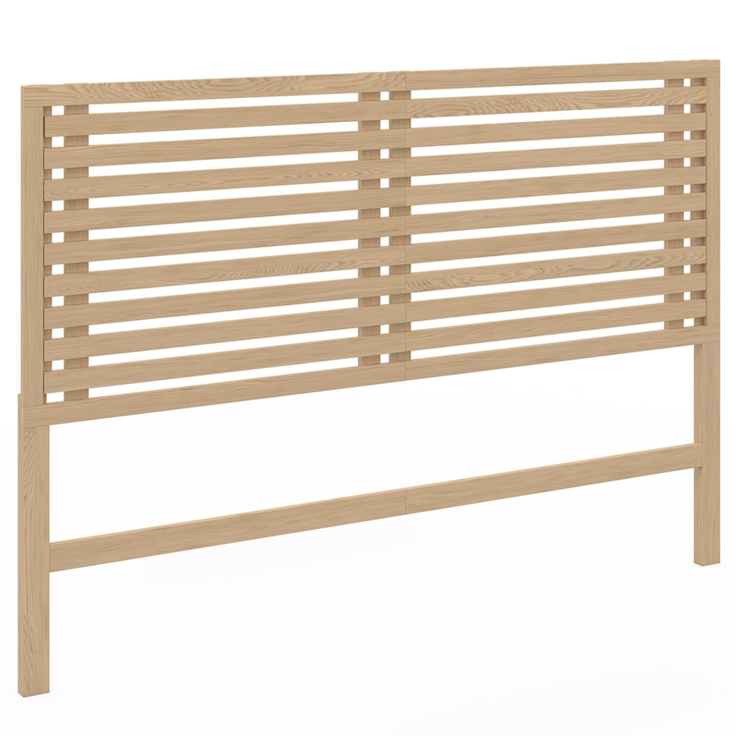 IDMarket - Headboard with AVA Legs (160 cm, Light Wood)