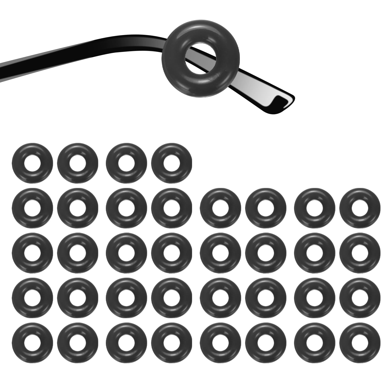 HARFINGTON Glasses Ear Grip Ring Type Anti-Slip Ear Hook Eyewear Retainer Temple Tips Sleeve Retainer for Sports Eyeglasses