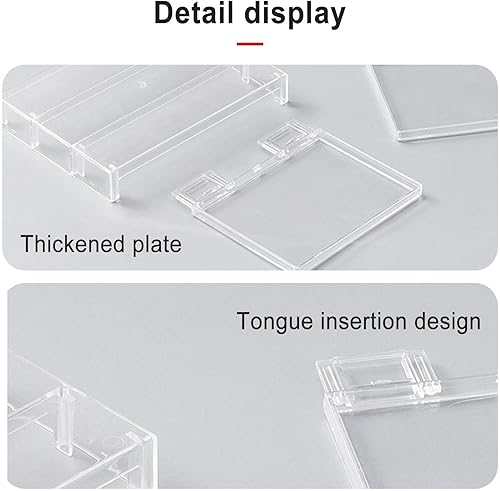 Miniatura 7 de Organizador de nevera, estante apilable para nevera, estante de almacenamiento transparente para nevera, organizador de estante de cocina que ahorra