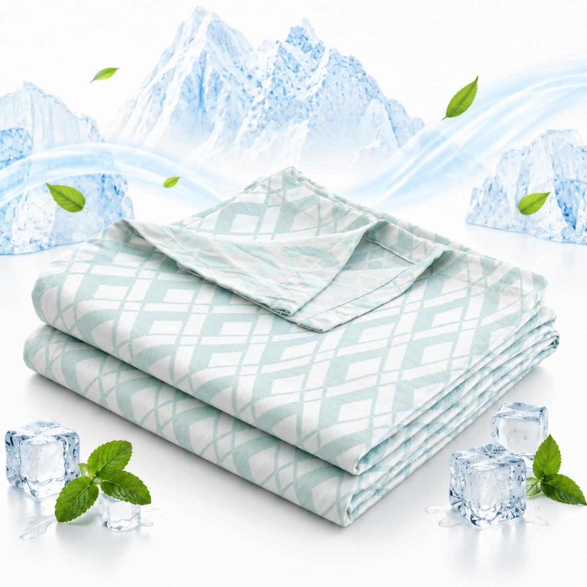 Plaids frais d'été en fibre de bambou de qualité supérieure